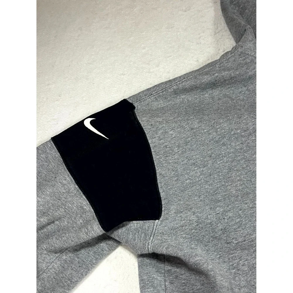 Pittsburgh Steelers Hoodie Mens Medium Heather Gray Nike NFL Fleece Sweatshirt